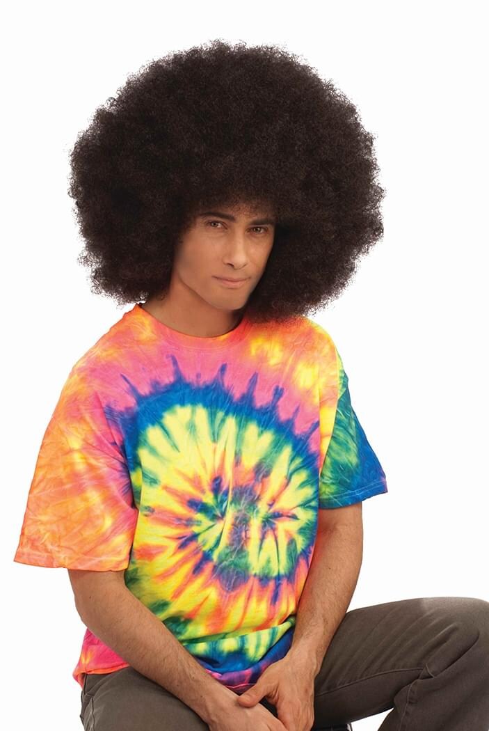 Deluxe Mega Fro Costume Wig Brown Adult Men