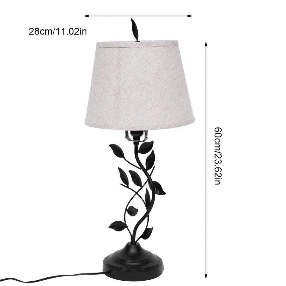 Classical Style E26 Bedside Lamp Desk Lamp Reading Lamp with Detachable Shade