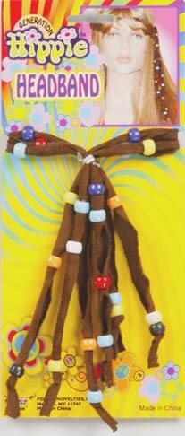 Deluxe Hippie Beaded Costume Headband