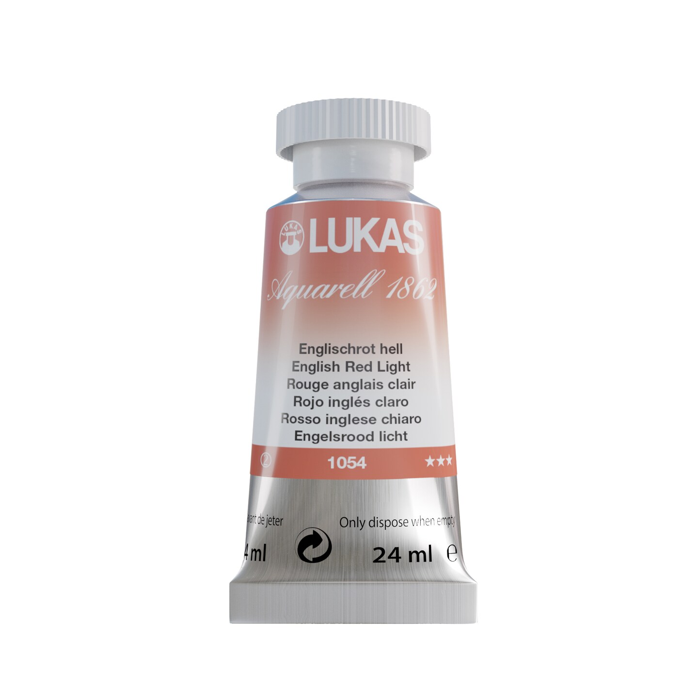 LUKAS 1862 Aquarell Artists&#x27; Watercolor Tubes, 24ml - Vibrant Professional Grade Watercolor Paint - Easy-to-Wet, Intense Color, Long-lasting - Ideal for Professional Watercolorists
