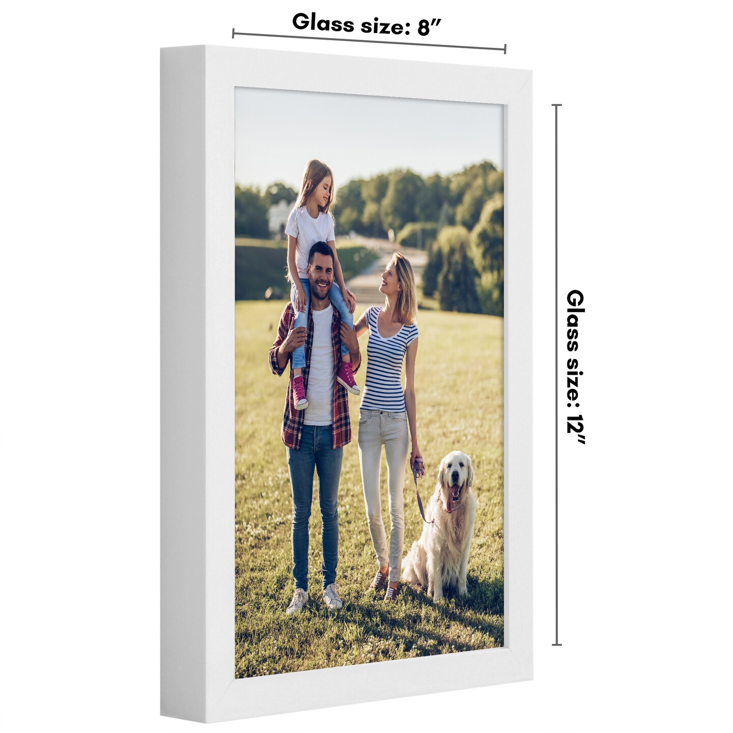 Americanflat Gallery-Style Picture Frame - Ideal Frame for Gallery Wall Display - Showcase Artwork, Prints, and Photos - Shatter Resistant Glass - Hanging Hardware with Drywall Anchor