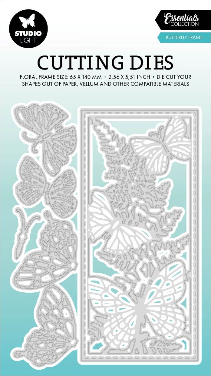 Studio Light Essentials Cutting Die-Nr. 737, Butterfly Frame, Count: 1 ...