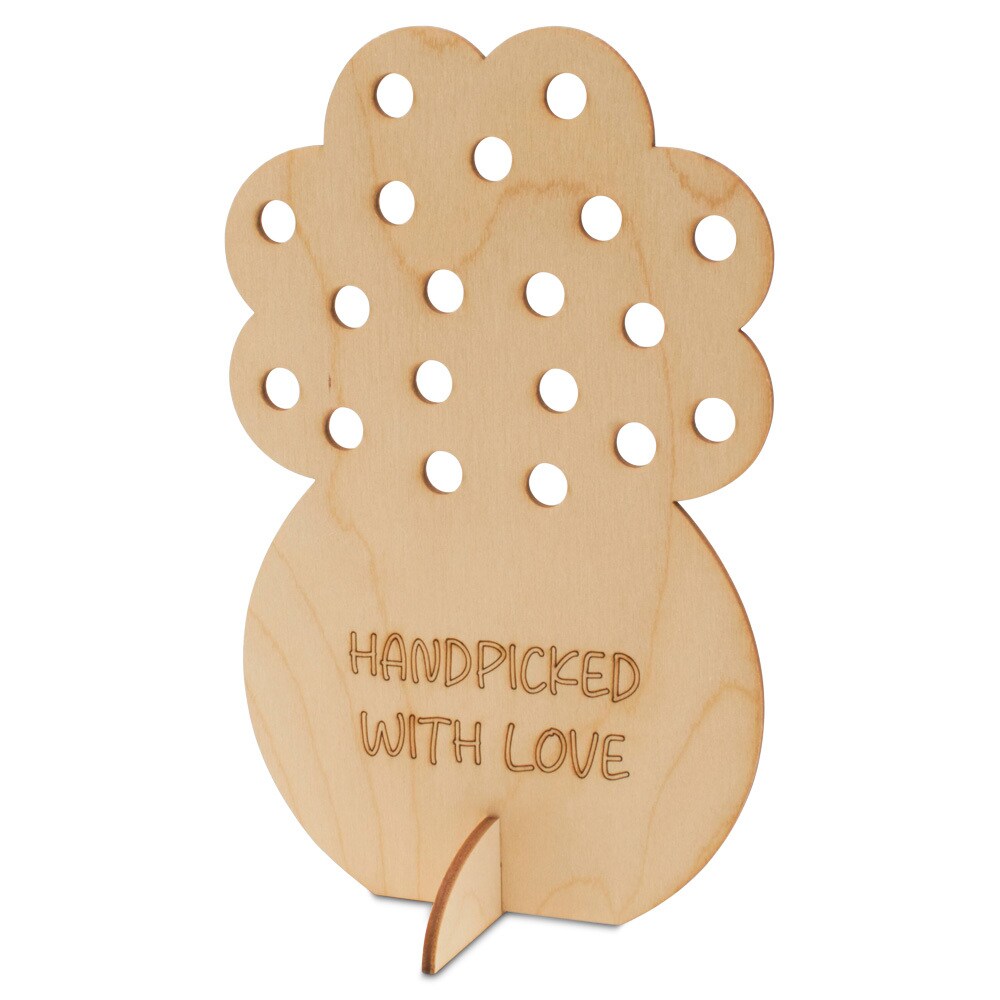 Standable Flower Wood Cutout w/ Holes for Flowers 8&#x201D; |Woodpeckers