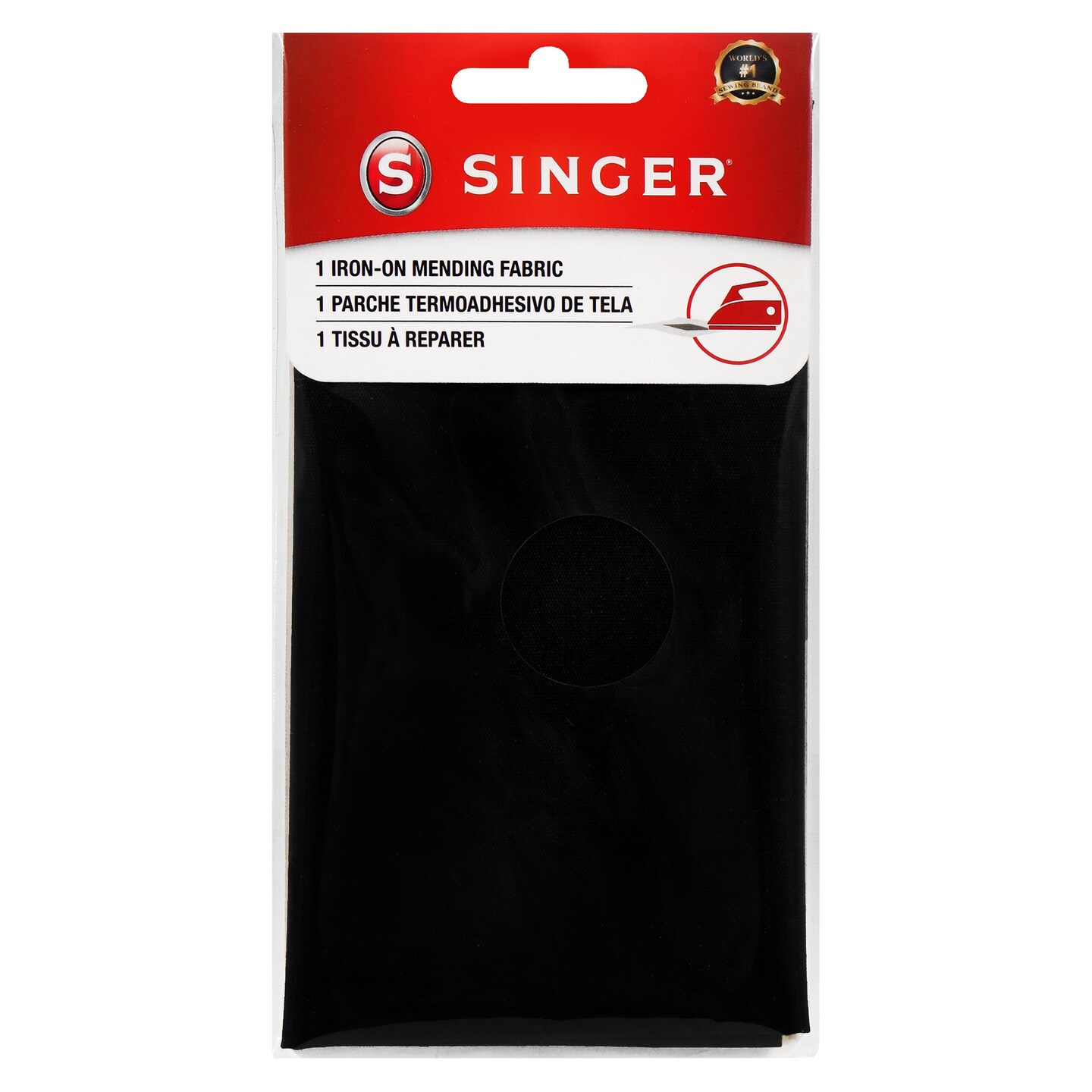 SINGER Iron-On Mending Fabric 7&#x22;X16&#x22;-Black