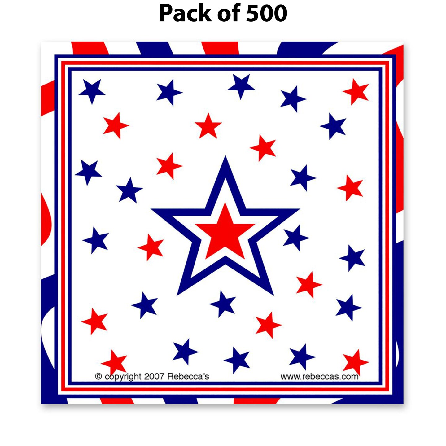 Patriotic Party Luncheon Napkins | Party Supplies 6 1/2 inches | MINA&#xAE;