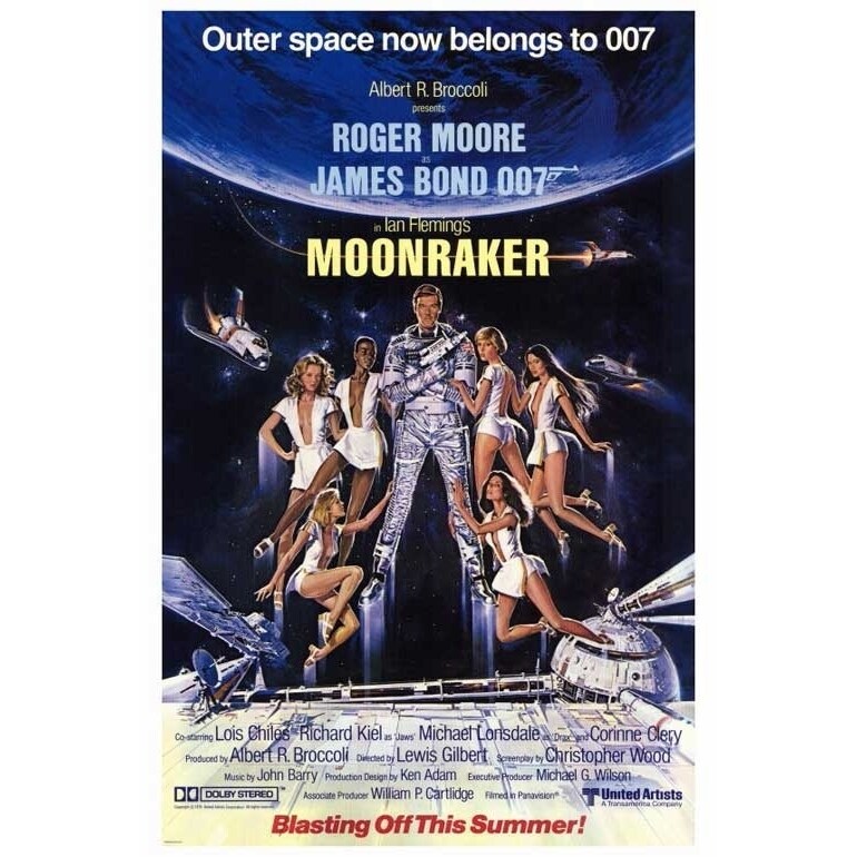 Pop Culture Graphics Moonraker Movie Poster Print (27 x 40) - Item  MOVEF7442