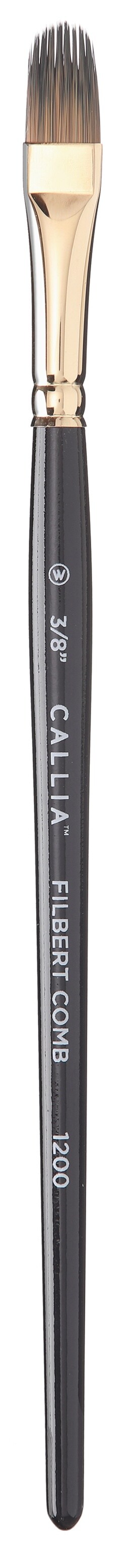 Willow Wolfe Callia Artist Filbert Comb Brush-3/8&#x22;