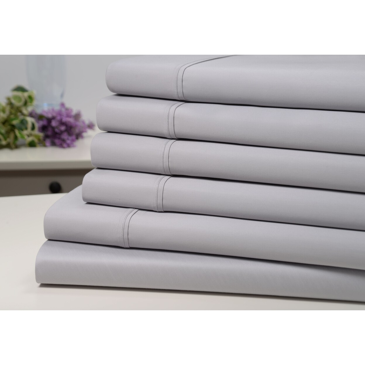 Kathy Ireland Bamboo Cotton 1500 Thread Count 6 Pc Sheet Set Queen King Full