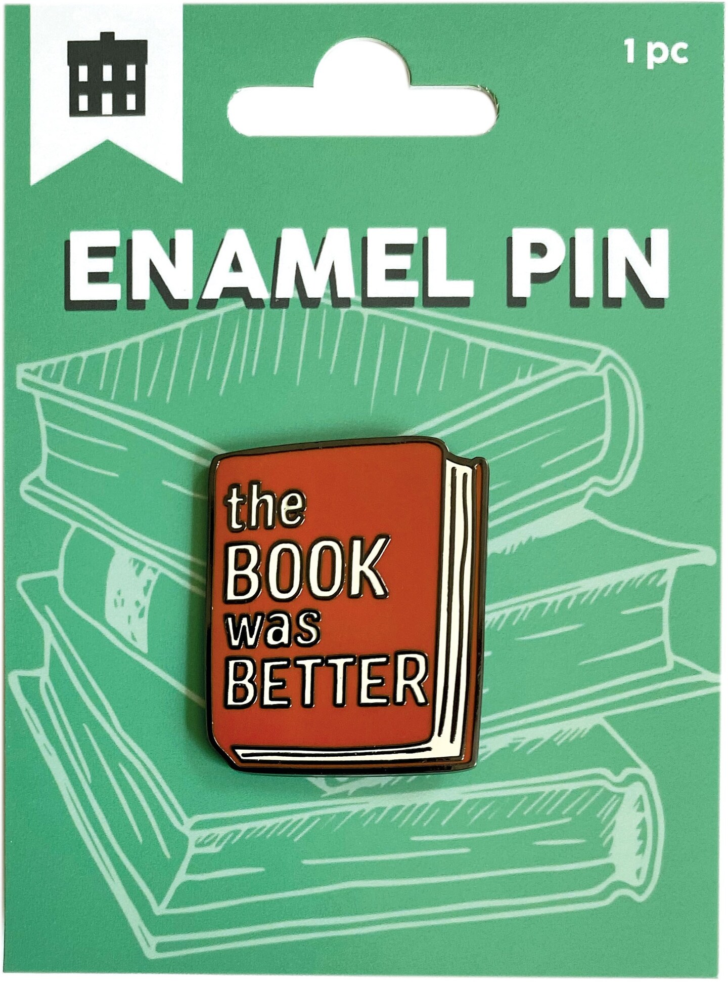Paper House Enamel Pin-The Book Was Better