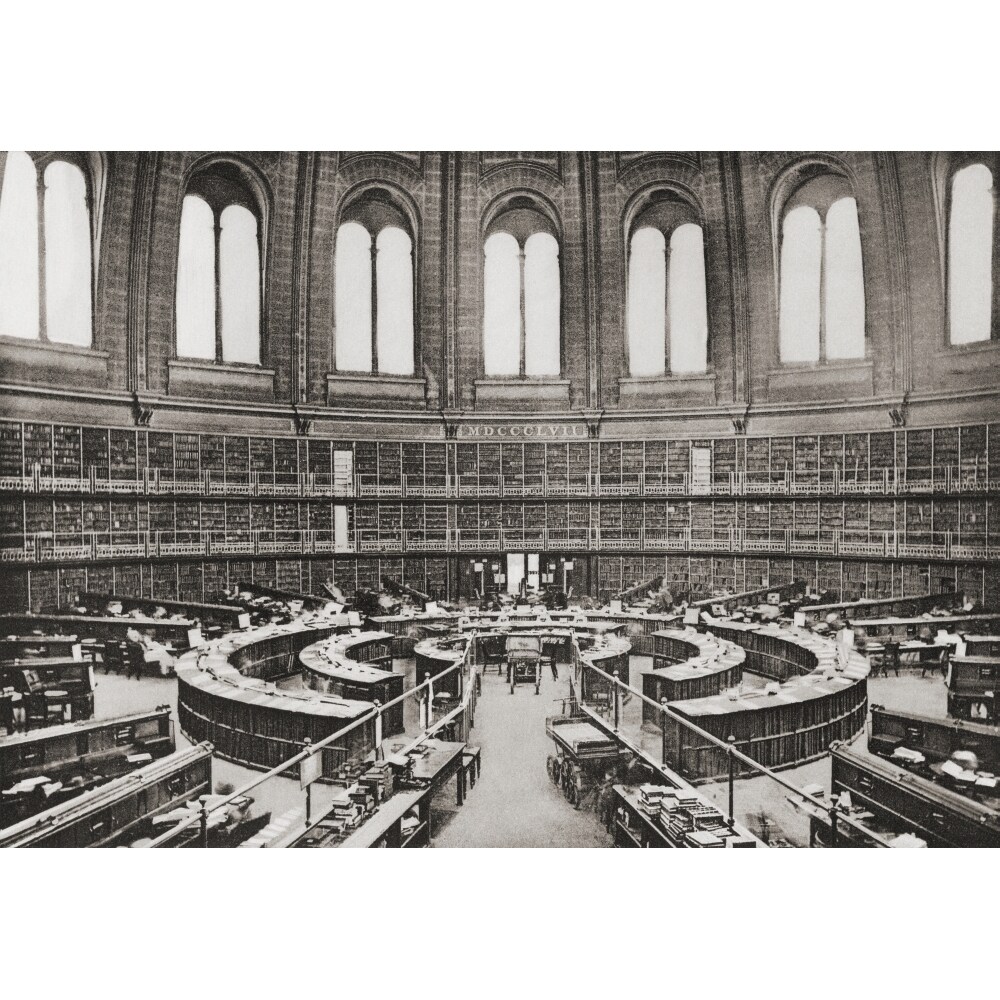 Posterazzi The Library  Reading Room  British Museum  London  England In The Late 19Th