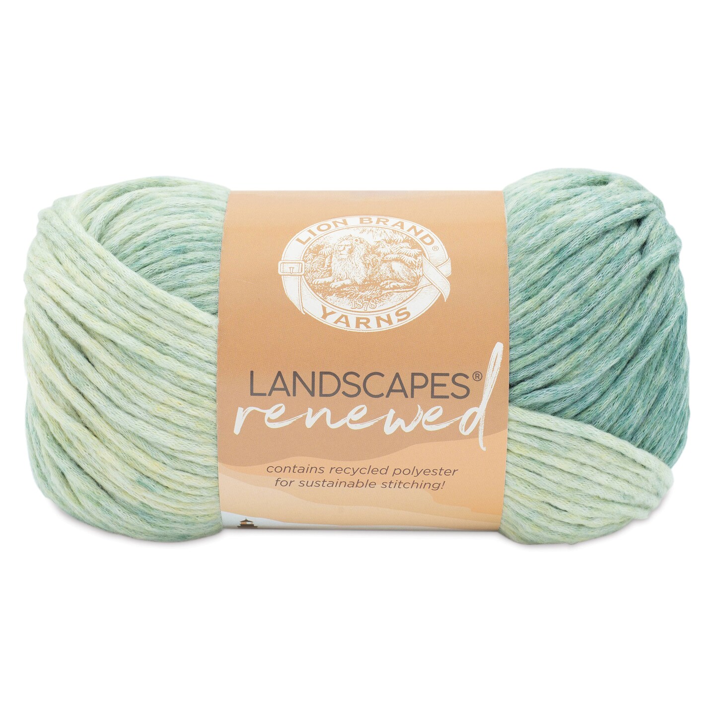 Lion Brand Landscapes Renewed Yarn - Sweet Mint, 260 yds
