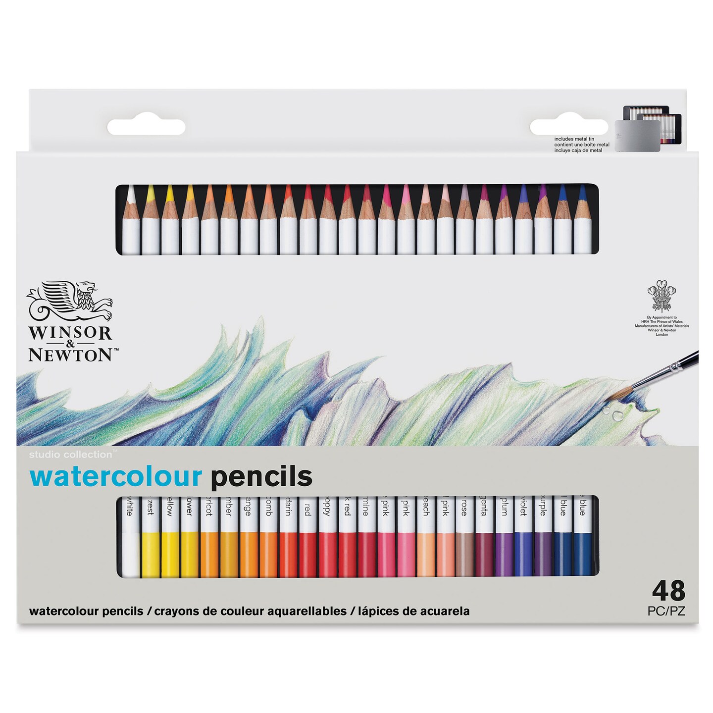 Winsor &#x26; Newton Studio Collection Watercolor Pencils - Set of 48