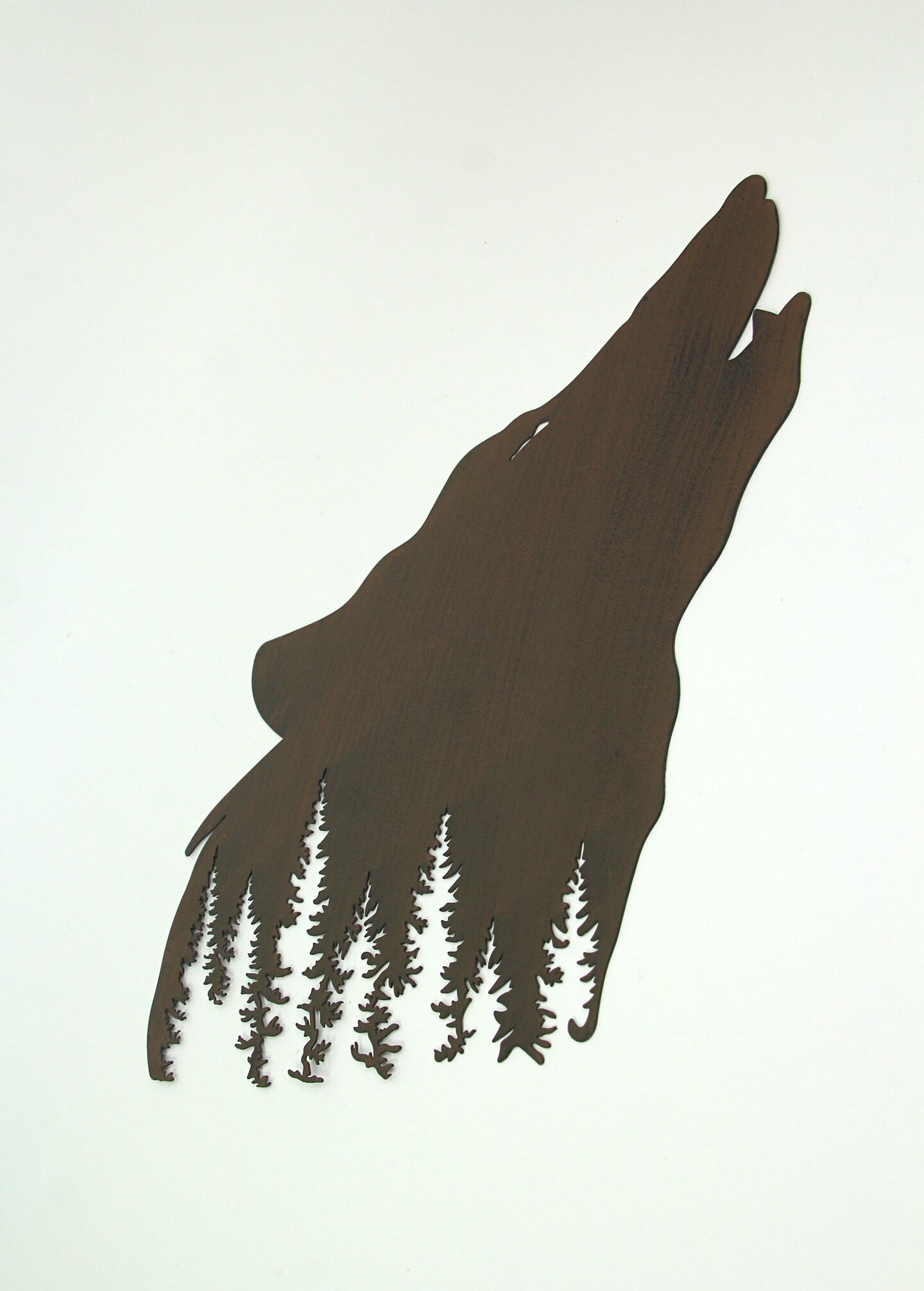 Wolf Laser Cut Metal Wall Art Hanging Forest Room Decor Lodge Decoration