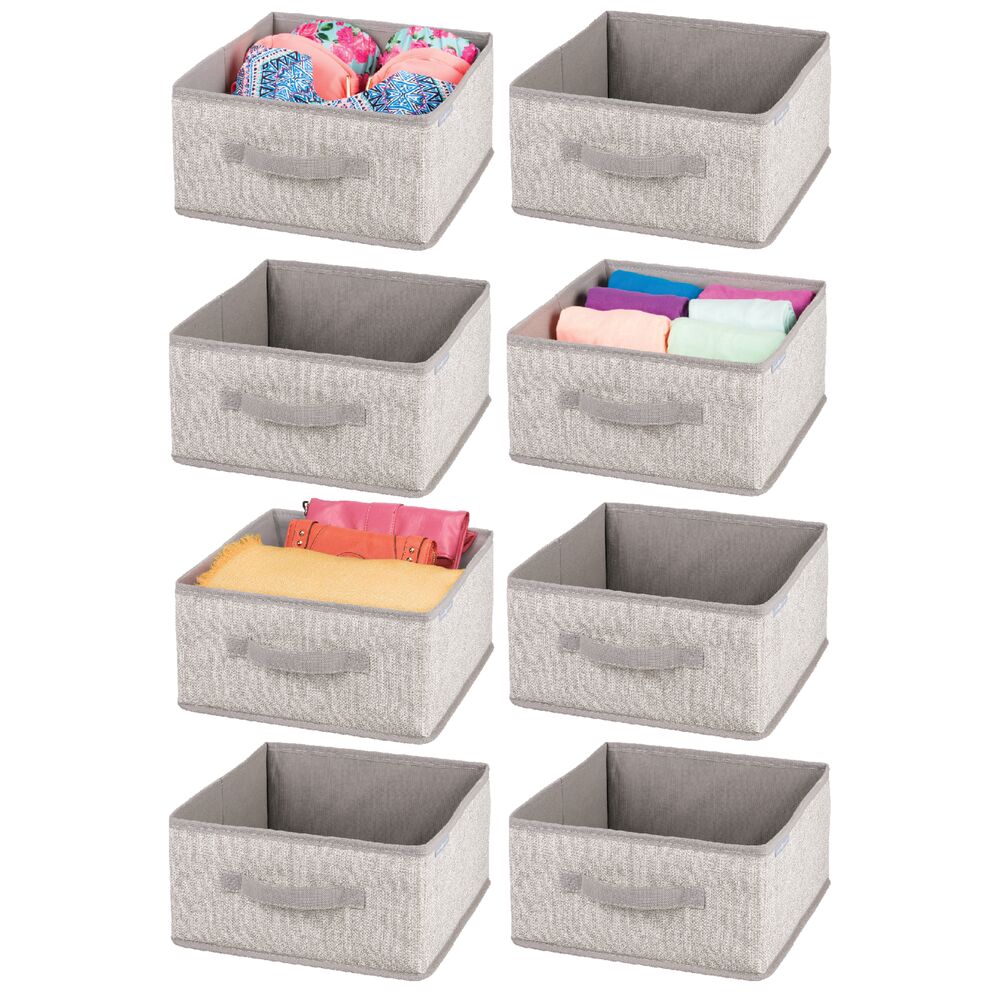 Storage Cubes 12x12 Fabric Storage Bins 4 Pack Storage Baskets with  Handles, Foldable Storage Cubes Box for Closet, Shelf, Nursery, Cloth Boxes  for Storage Cubes Bin (Beige) 