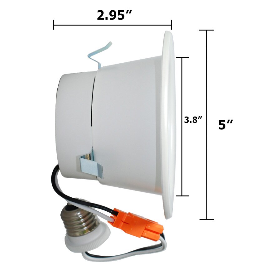 High Quality 4 inch Recessed LED 9W 2700K Downlight Kit - 65w equiv.