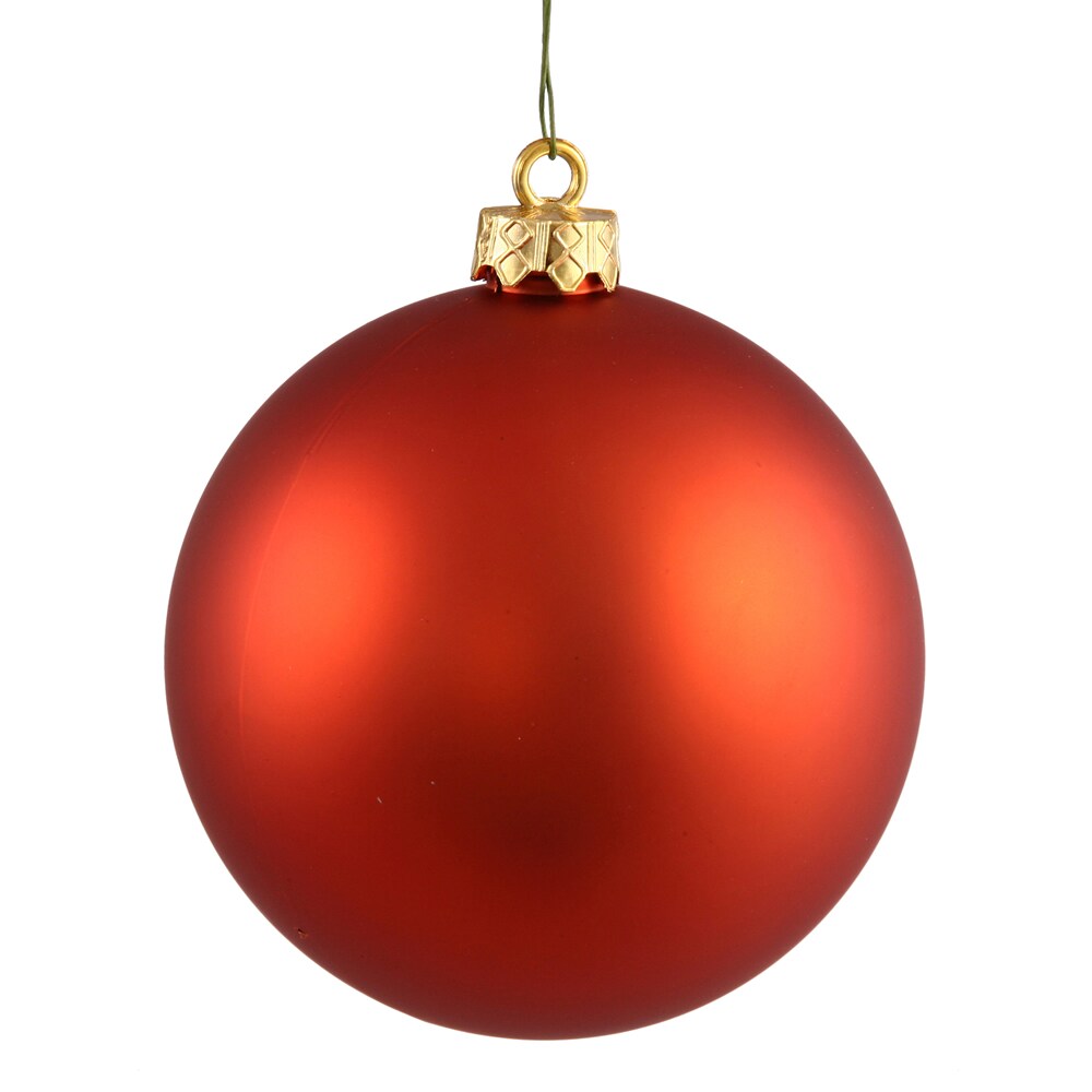 Vickerman 2.75 in. Burnished Orange Ball Christmas Ornament