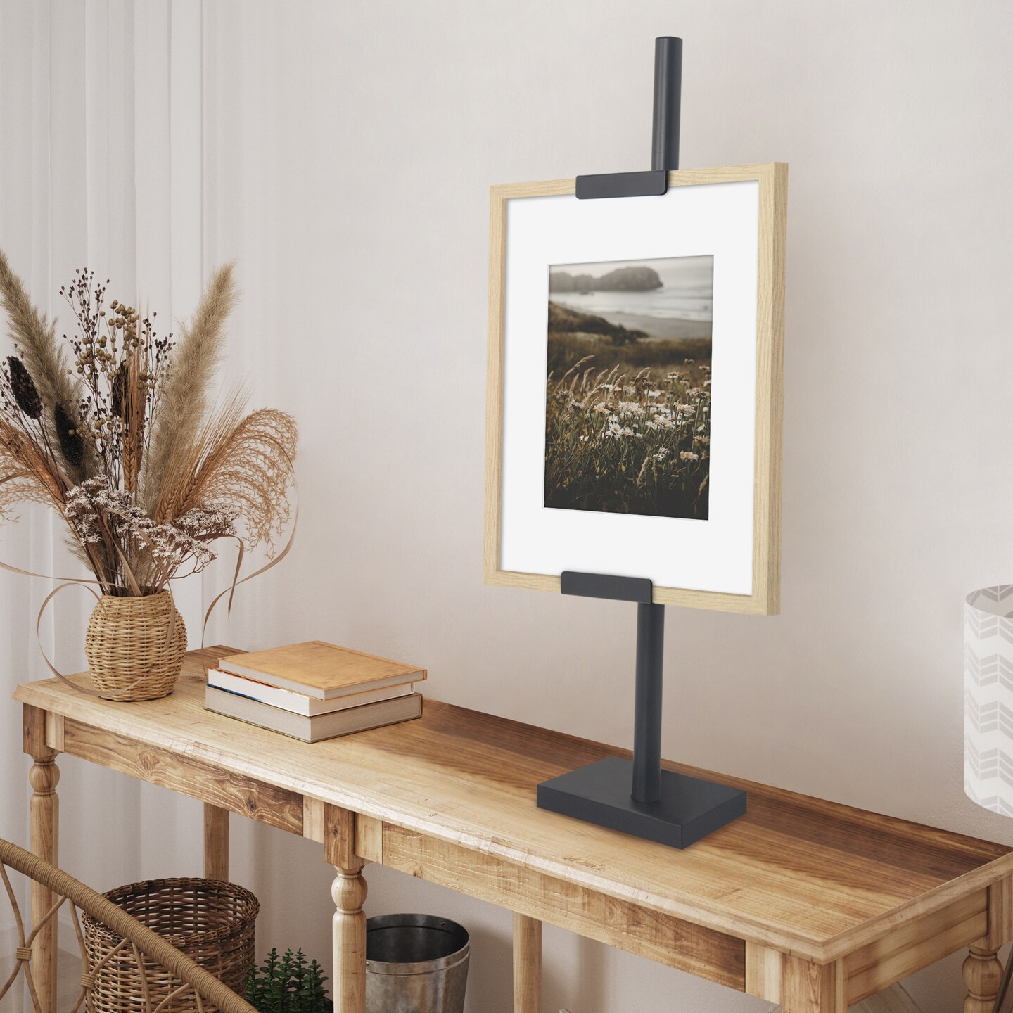 Americanflat Easel Stand - Adjustable Frame Stand - Black