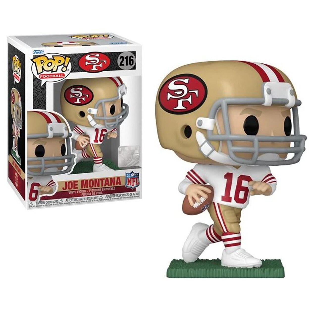 Joe Montana (San Francisco 49Ers) (White Jersey) Nfl Funko Pop! Legends