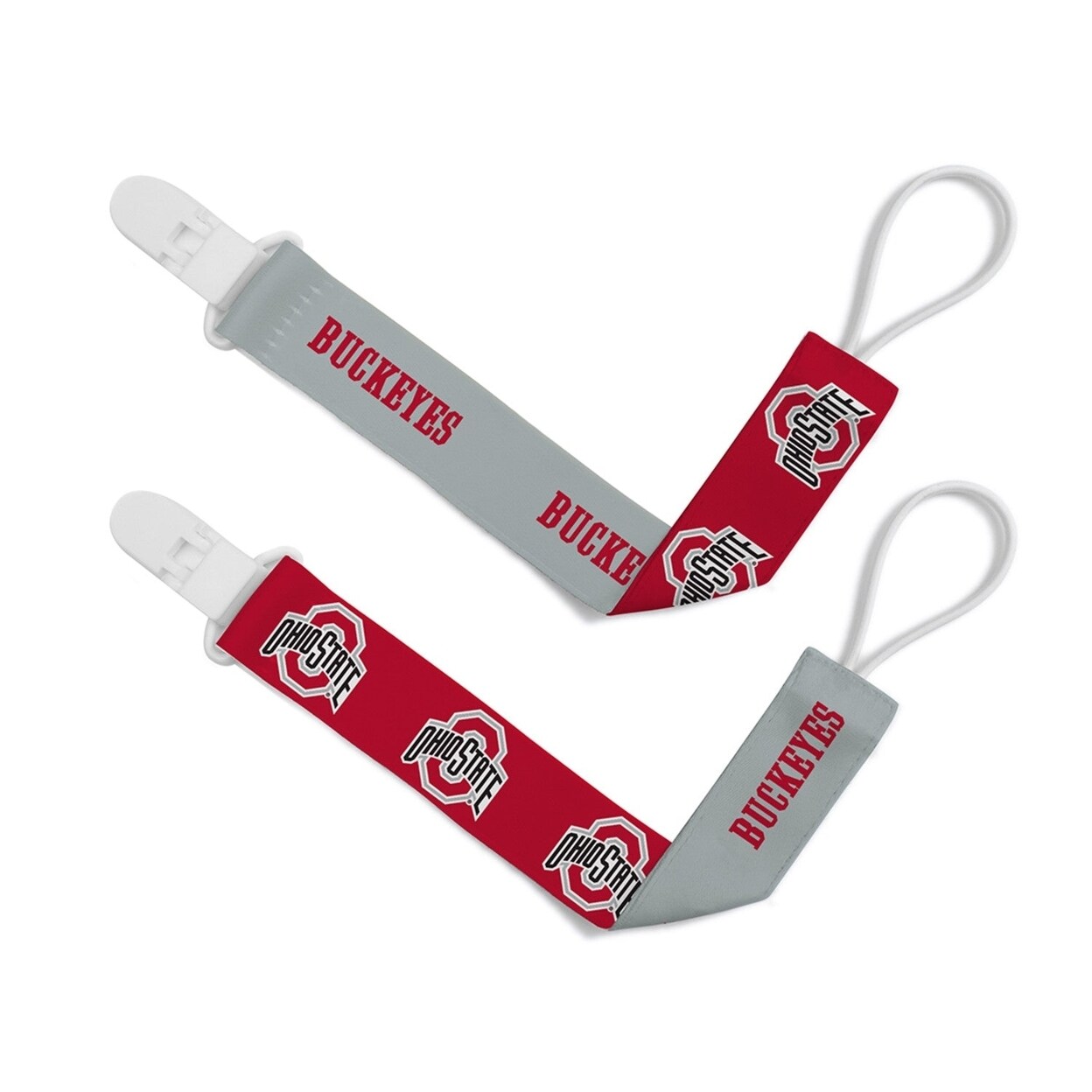 MasterPieces Ohio State Buckeyes - Pacifier Clip 2-Pack
