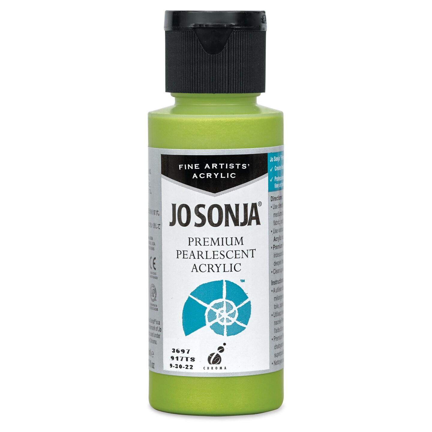 Chroma’s Jo Sonja Premium Pearlescent - Pearlescent Yellow Green, 2 oz ...