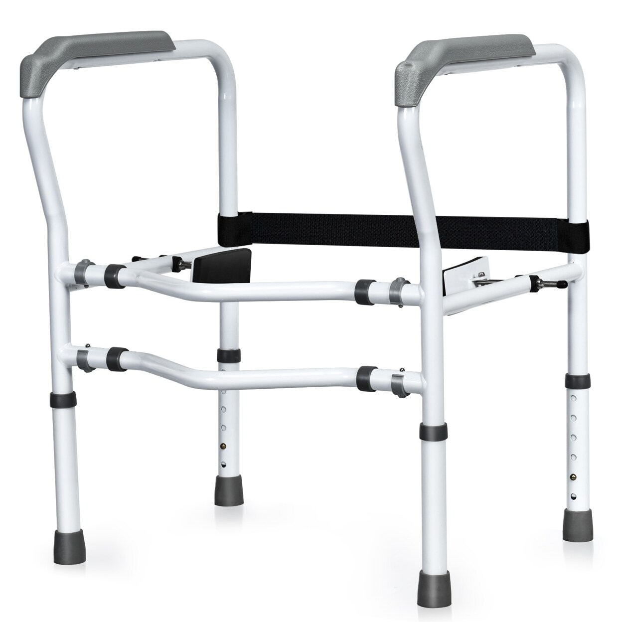 Adjustable Toilet Safety Frame And Rail Stand Alone Bathroom Toilet Handrail