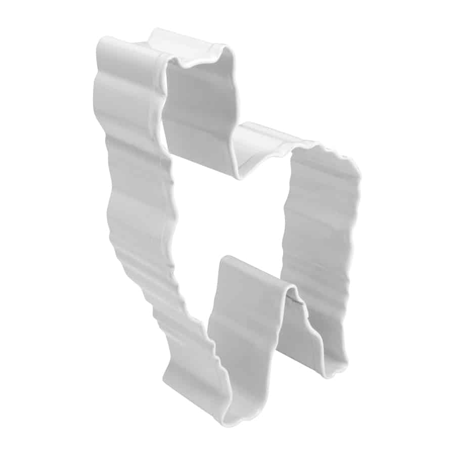 Llama Cookie Cutter (White, 4&#x22;)
