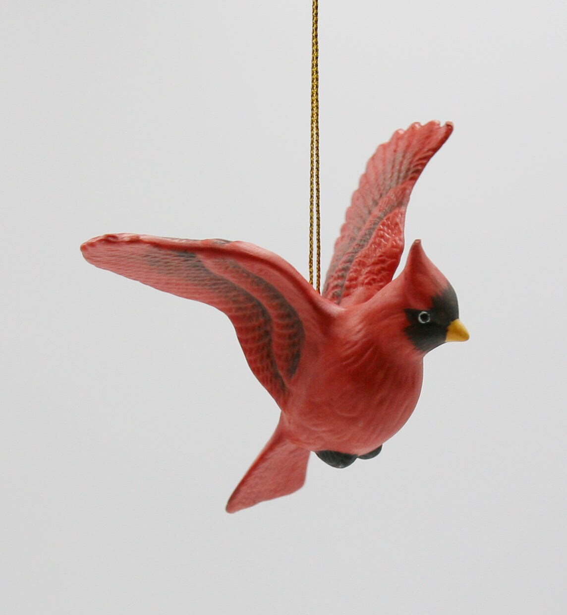 Ceramic Cardinal Bird Ornament, Home D&#xE9;cor, Gift for Her, Gift for Mom, Kitchen D&#xE9;cor, Birdwatcher Gift, Vintage Decor