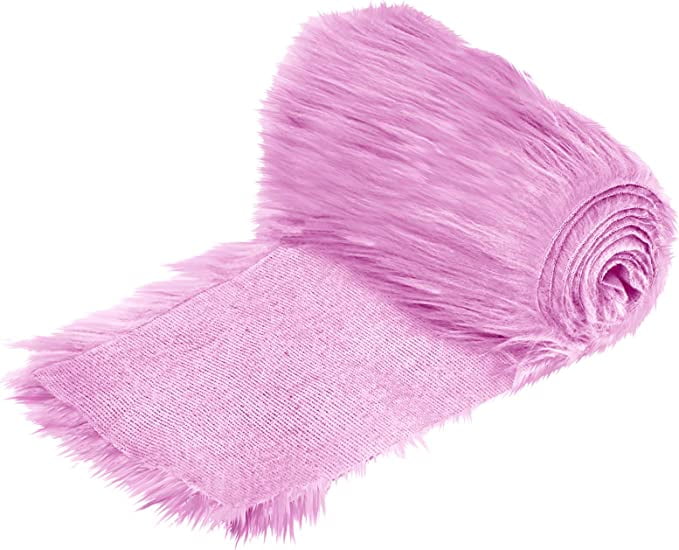 FabricLA Shaggy Faux Fur Roll - Acrylic Fabric 8 X 60 Inches