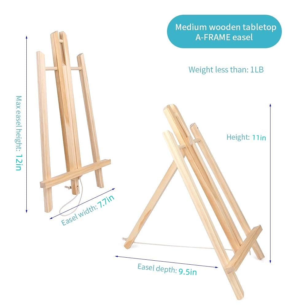 12&#x27;&#x27; Tabletop Display Artist Easel Stand, Art Craft Painting Easel, Wooden Easel Apply to Kids Artist Adults Students Classroom Etc.