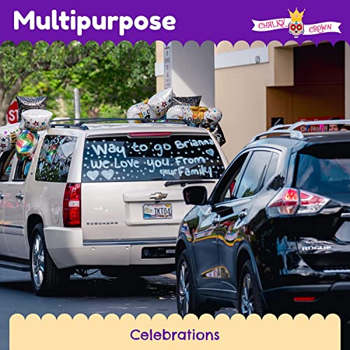 Dry Erase Marker Pens for Chalkboards, Signs, Windows, Blackboard, Glass, Mirrors - Chalkboard Markers with Reversible Tip (8 Pack) - (Multicolored, 6mm)