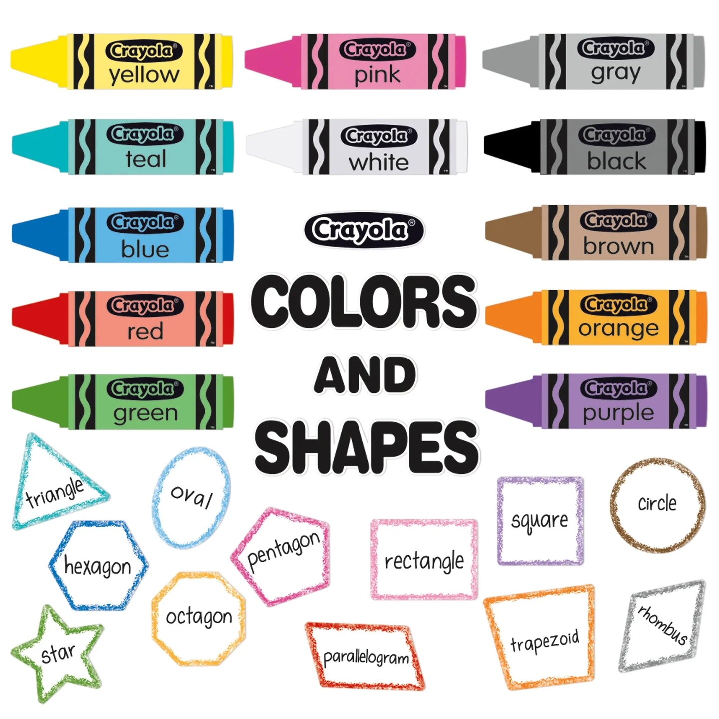 Crayola&#xAE; Colors &#x26; Shapes Bulletin Board Set