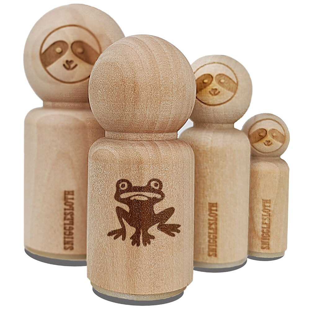 Weird Creepy Frog Rubber Stamp for Stamping Crafting Planners