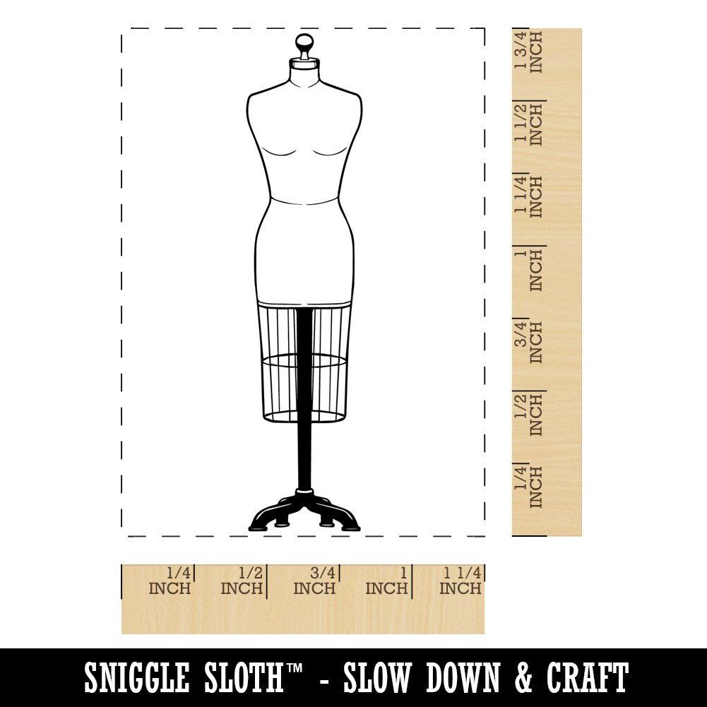 Fashion Dress Form Template Rectangle Rubber Stamp For Stamping 