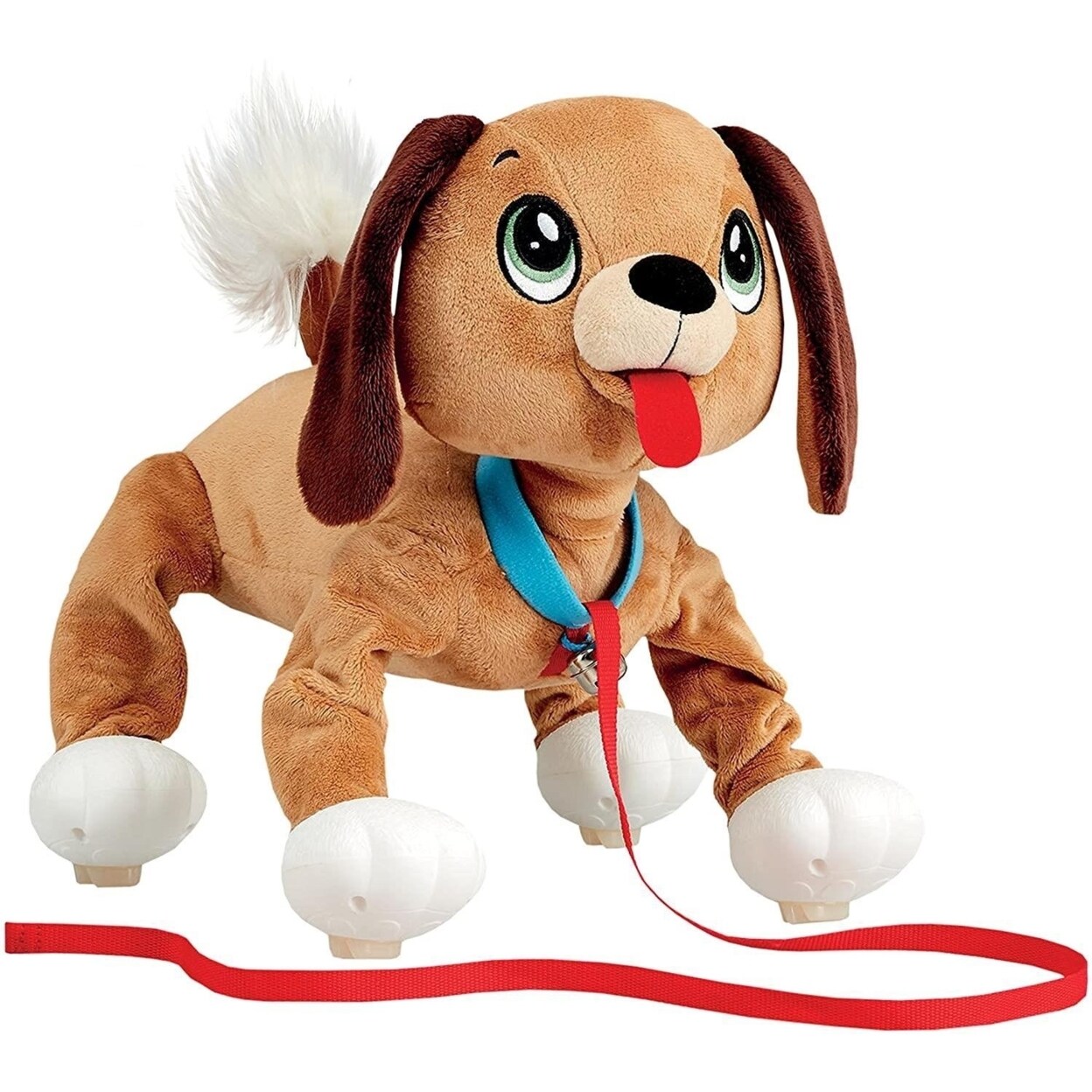 Mighty Mojo Peppy Pets Walking Brown Mutt Dog No Batteries Required Bouncing Pup Interactive