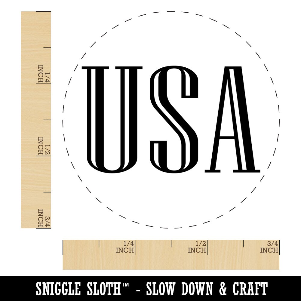 USA Patriotic Text Rubber Stamp for Stamping Crafting Planners | Michaels