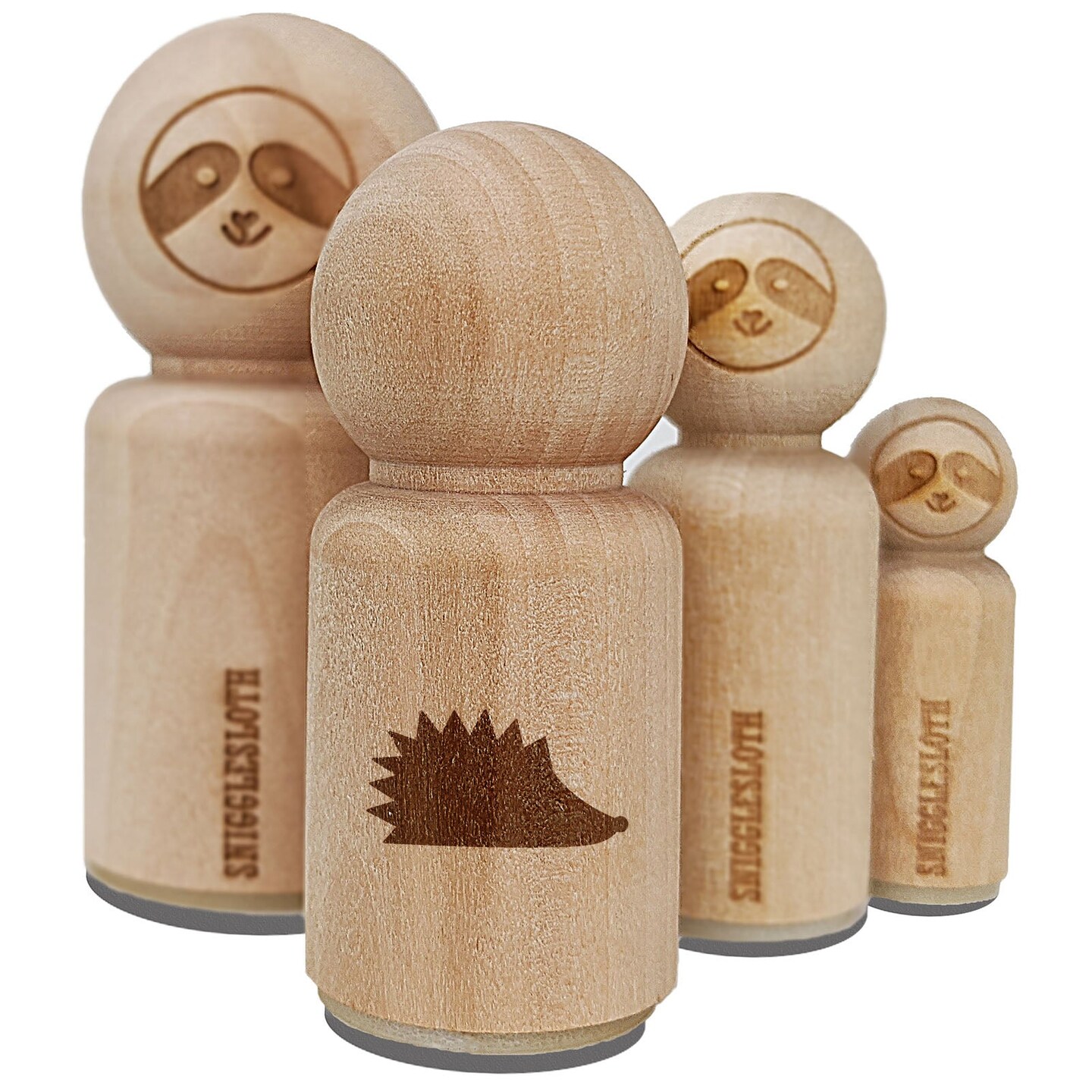 Hedgehog Profile Solid Rubber Stamp for Stamping Crafting Planners
