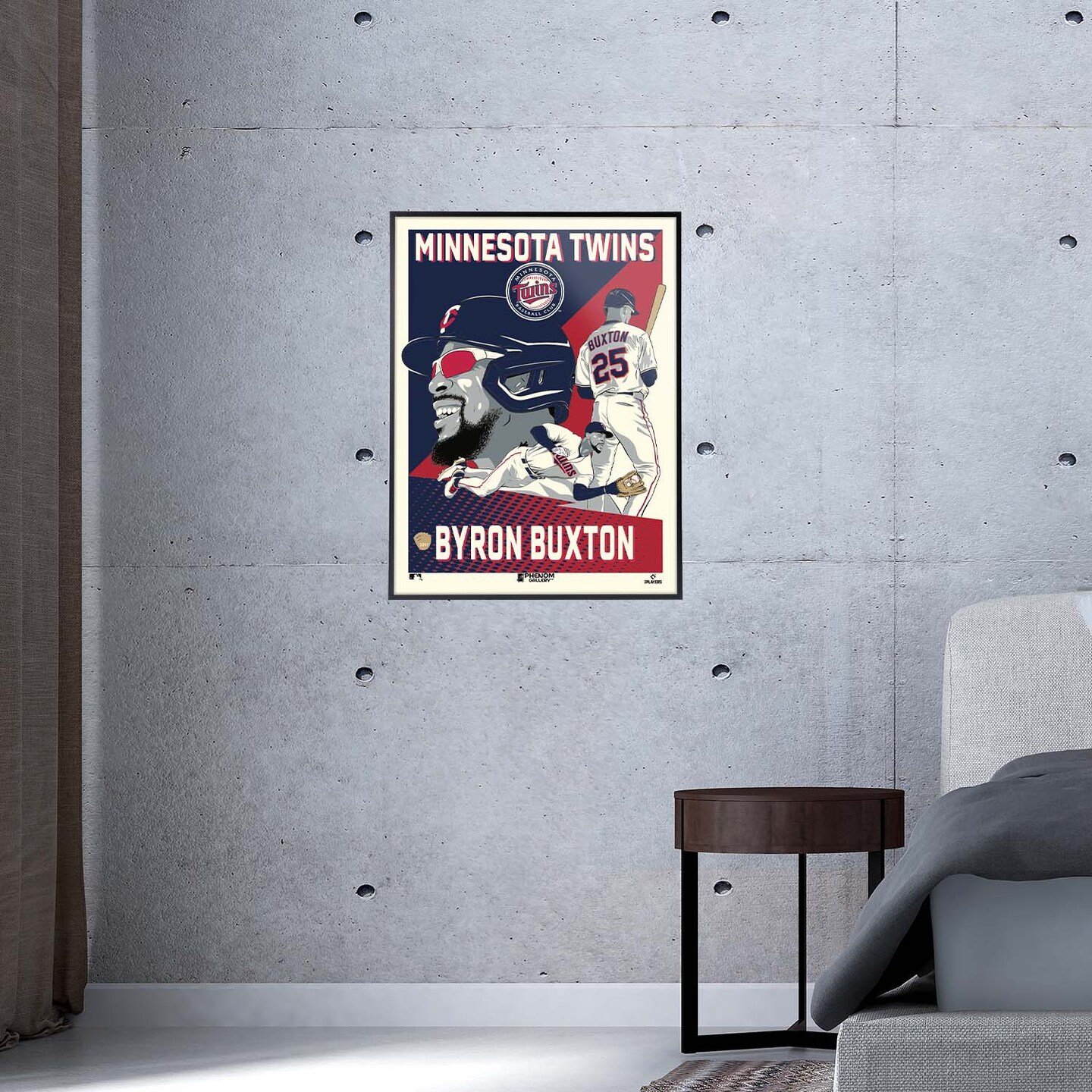 Phenom Gallery Minnesota Twins Byron Buxton 18&#x22; x 24&#x22; Serigraph