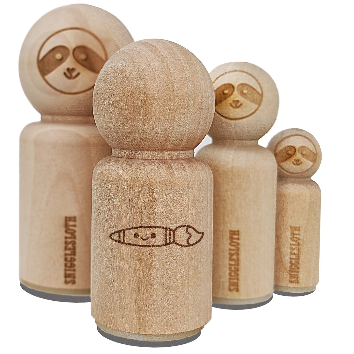 Kawaii Paintbrush Crafts Teacher School Rubber Stamp for Stamping Crafting Planners