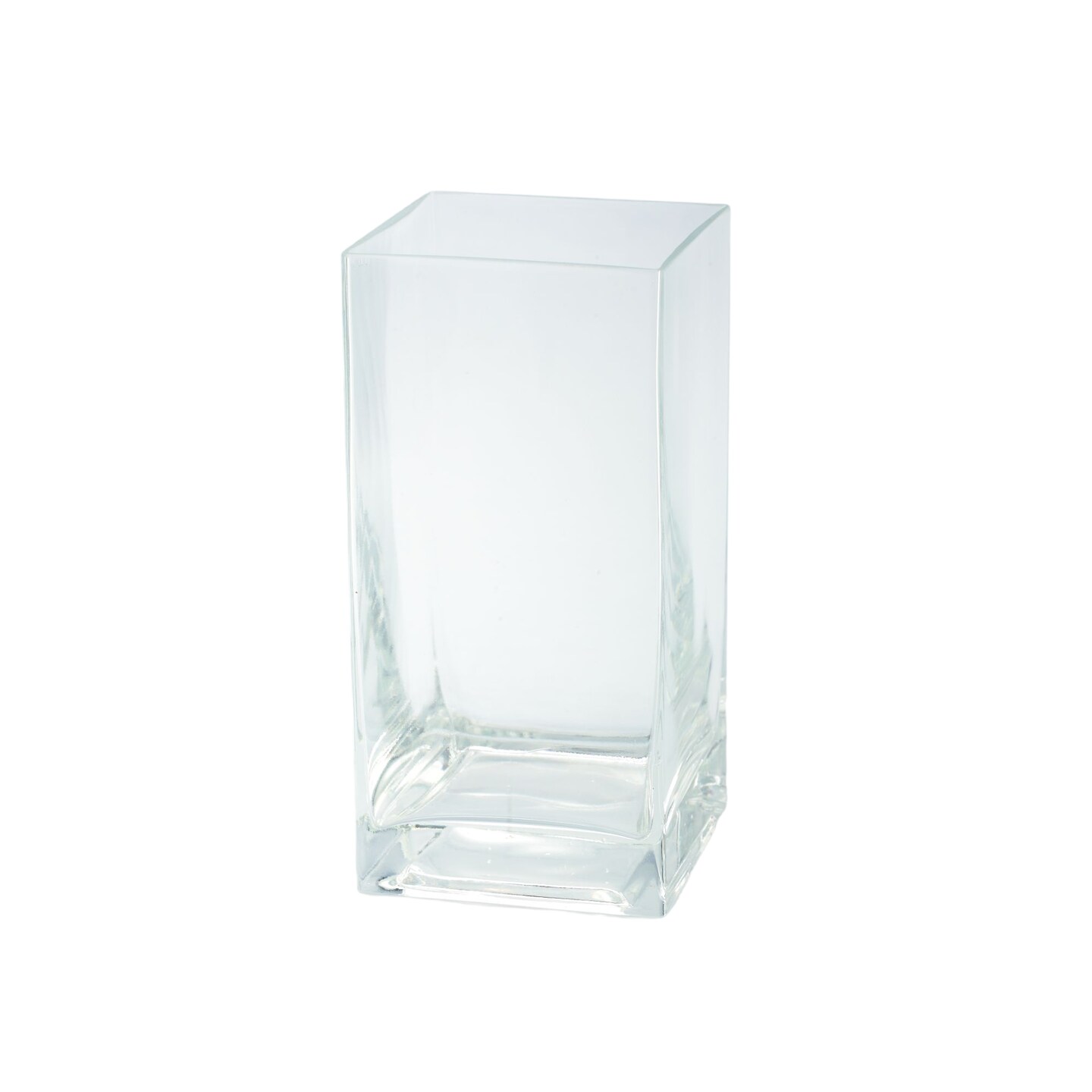 CC Home Furnishings 8" Transparent Clear Glass Pillar Candle Holder