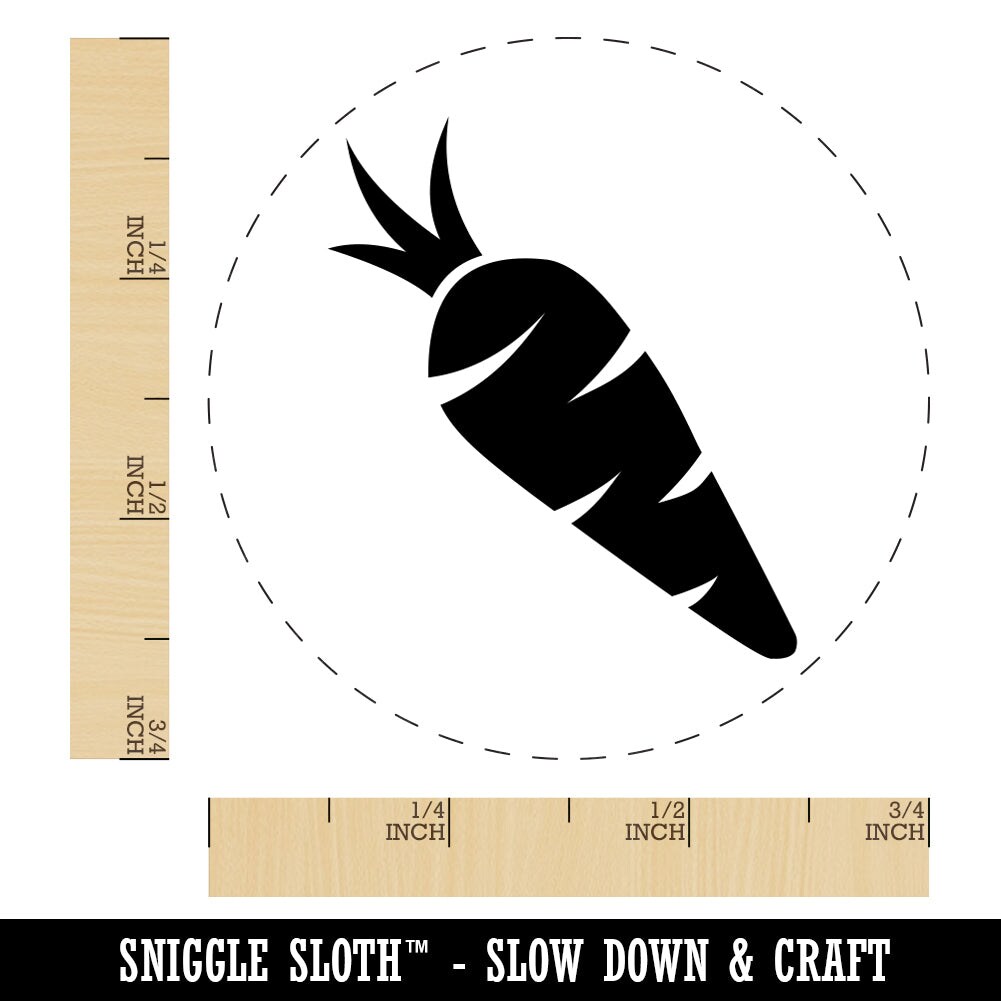 Carrot Vegetable Rubber Stamp for Stamping Crafting Planners