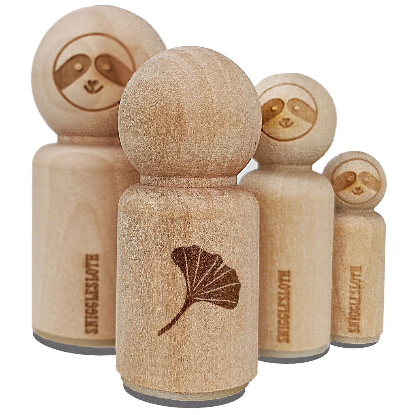 Ginkgo Leaf Rubber Stamp for Stamping Crafting Planners