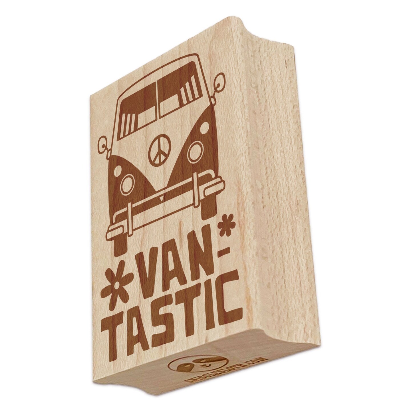 Retro Van-tastic Fantastic Pun Rectangle Rubber Stamp for Stamping Crafting