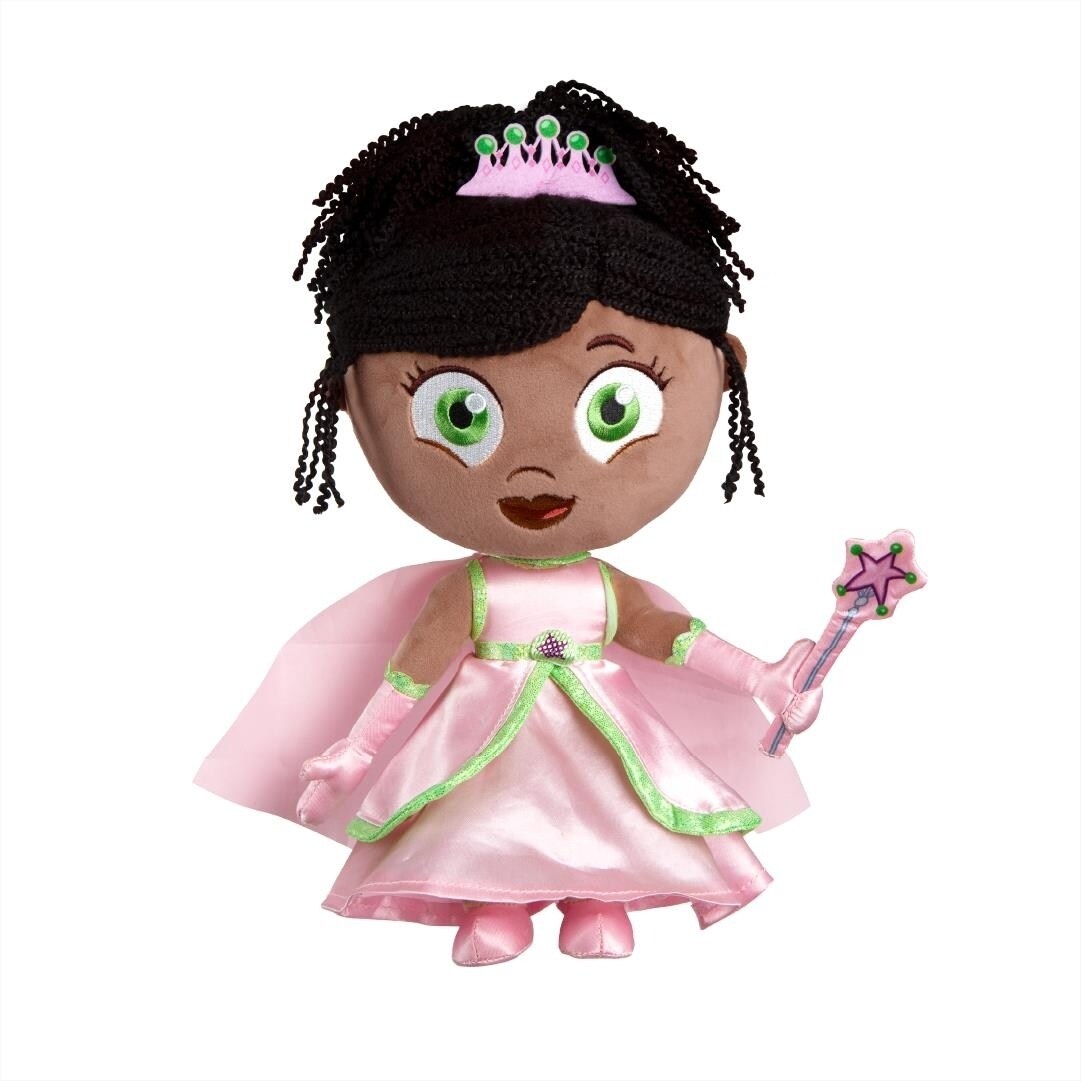 Mighty Mojo Super Why Princess Presto Pea Dress Plush Doll Pbs Kids 10"