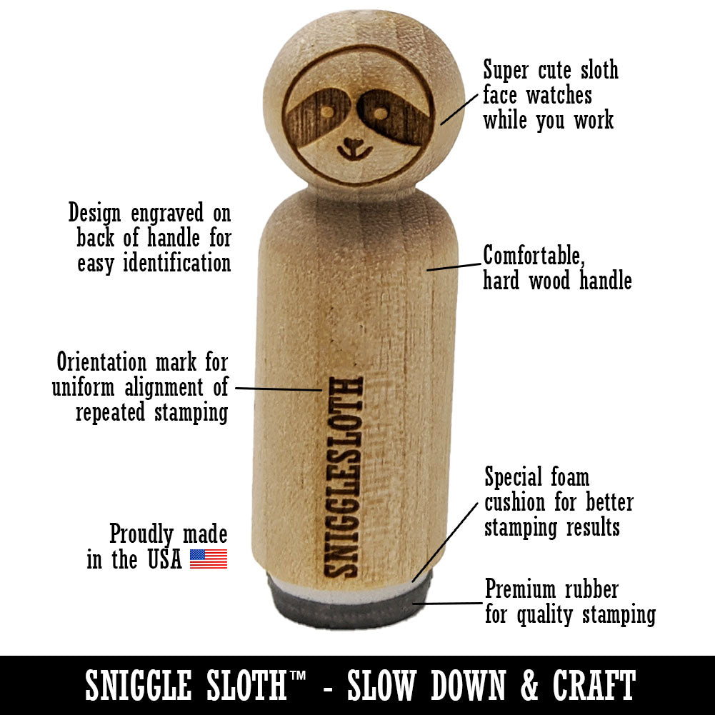 Happy Panda Face Rubber Stamp for Stamping Crafting Planners