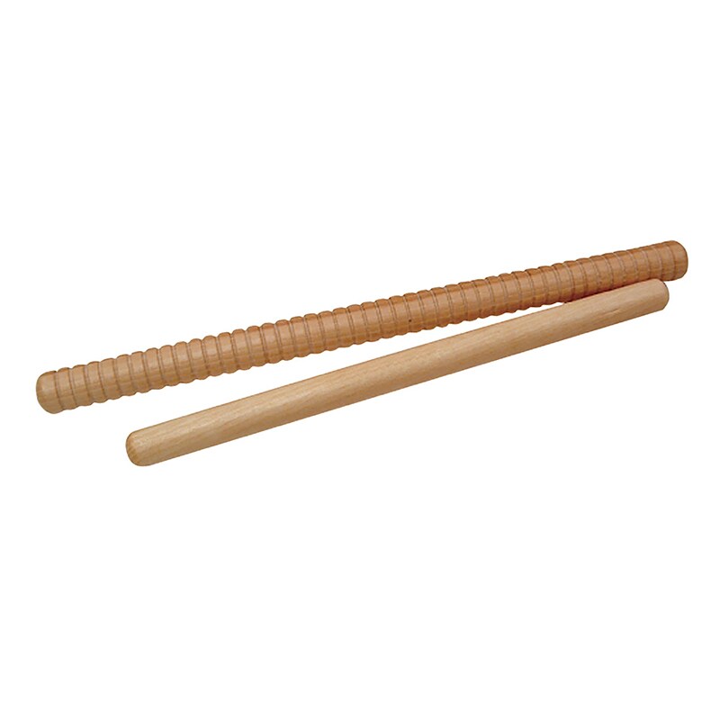 Hickory Rhythm Sticks 10&#x22; Smooth/12&#x22; Grooved