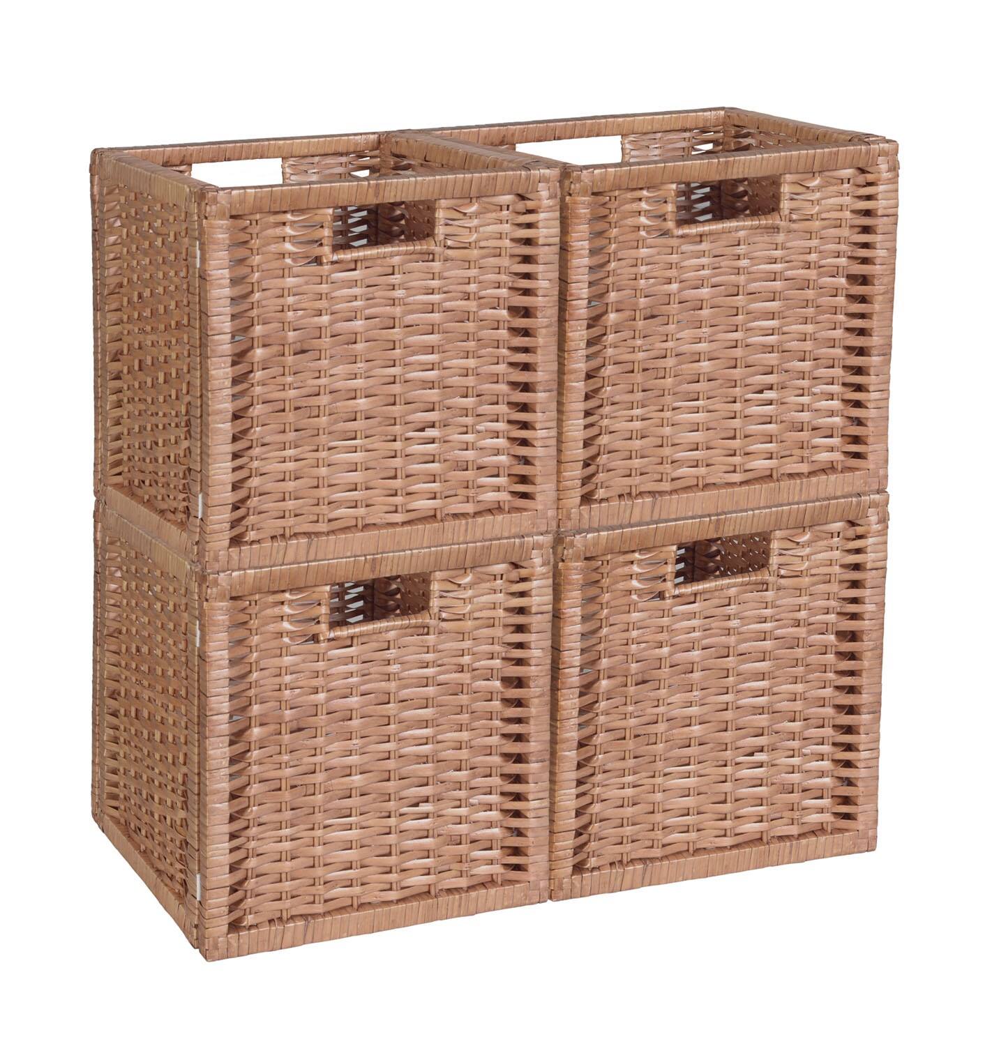 Niche Cubo Full-Size Foldable Wicker Storage Basket - Natural