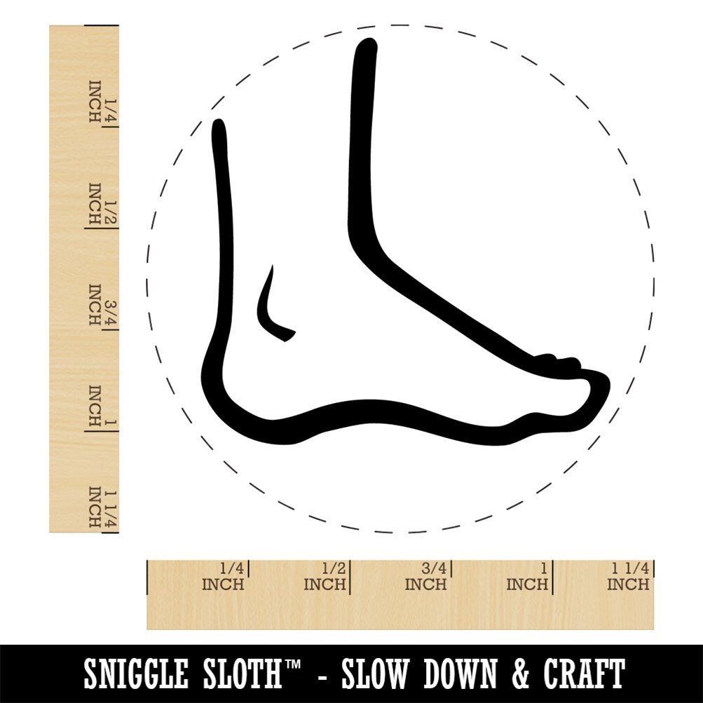 Human Foot Feet Anatomy Body Part Rubber Stamp for Stamping Crafting Planners