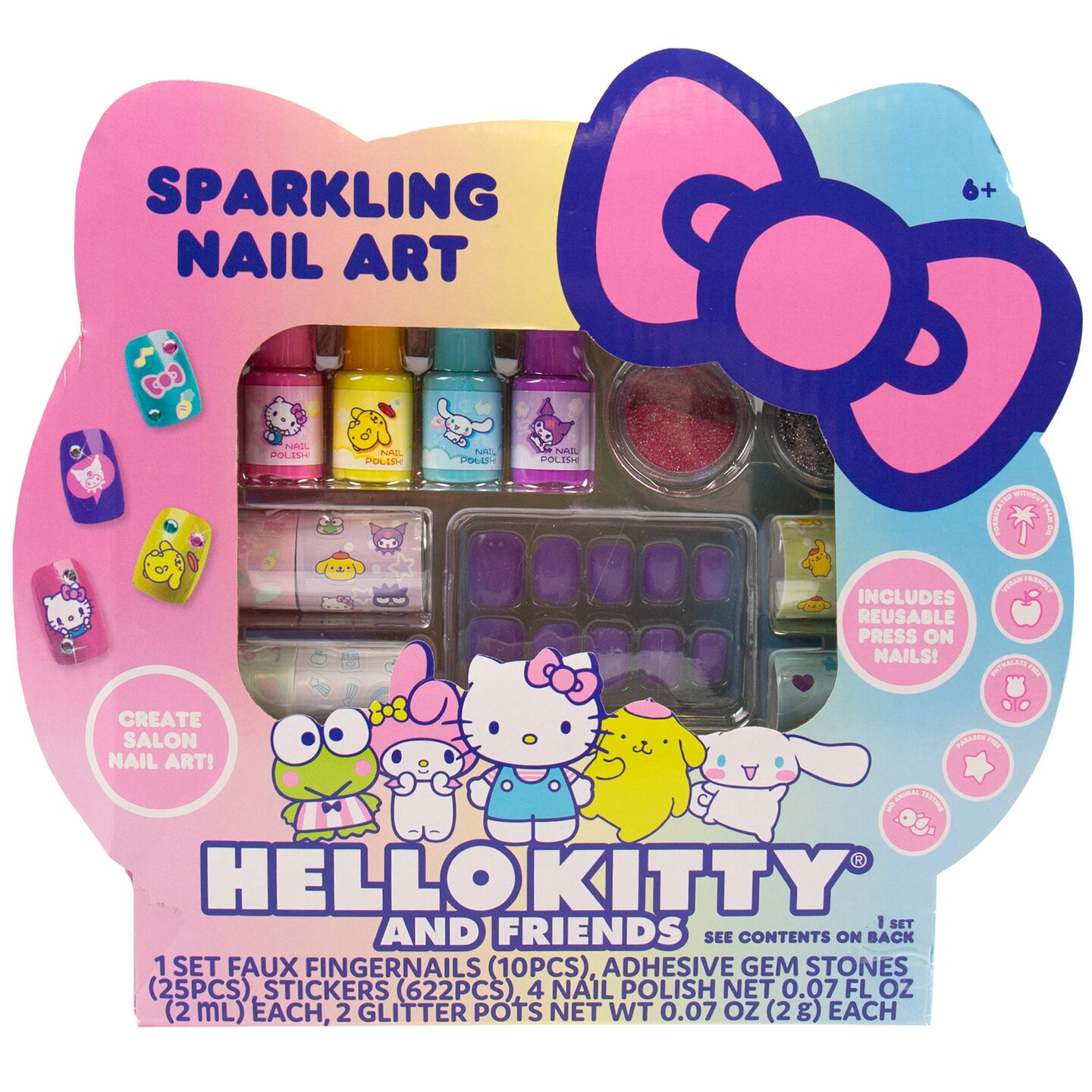 Hello Kitty and Friends Sparkling Nail Art