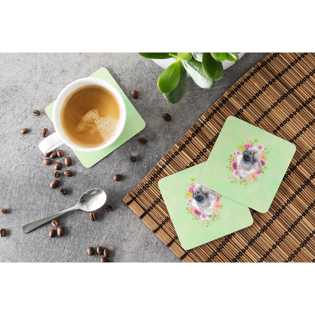 Caroline's Treasures Moscow Watchdog Coasters - Thumbnail 3