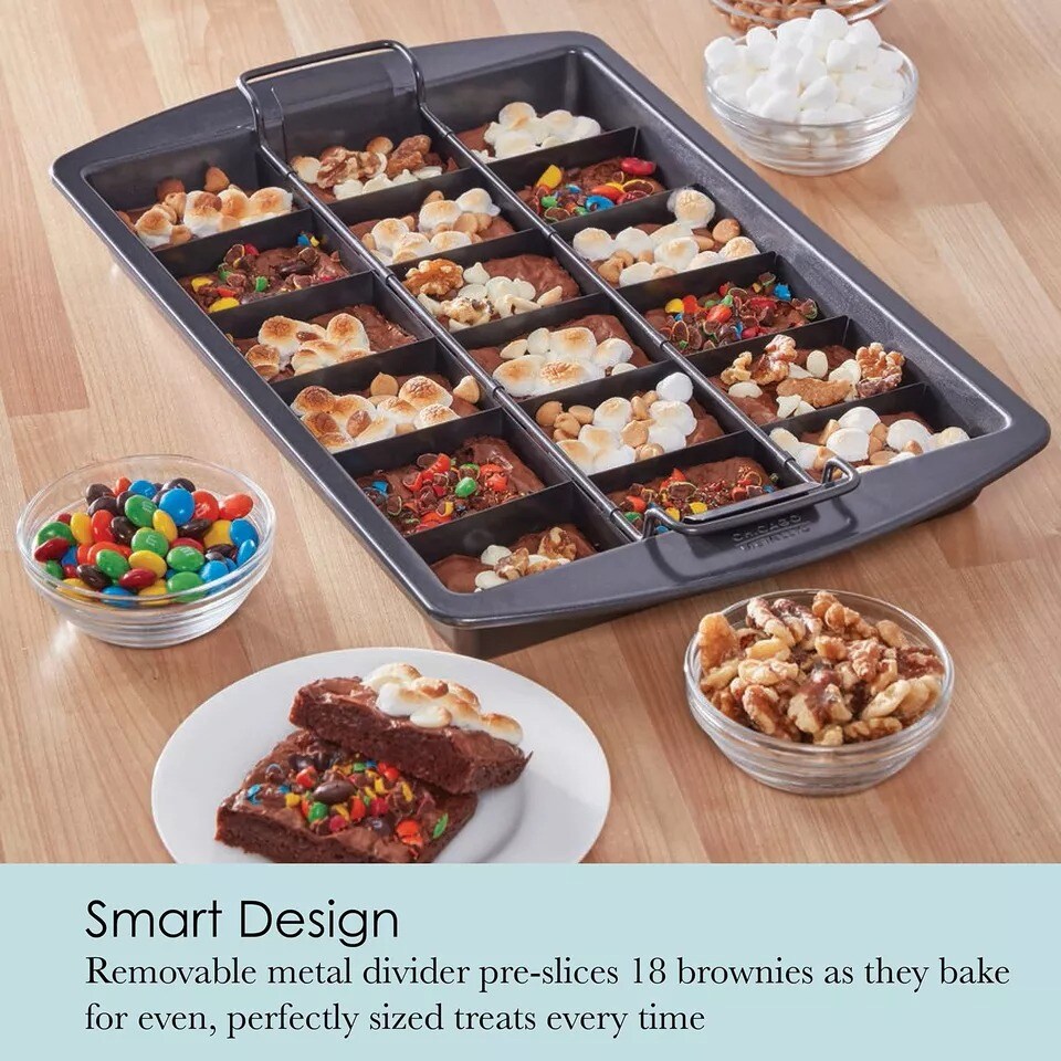 Chicago Metallic Professional Brownie Pan - Dark Gray